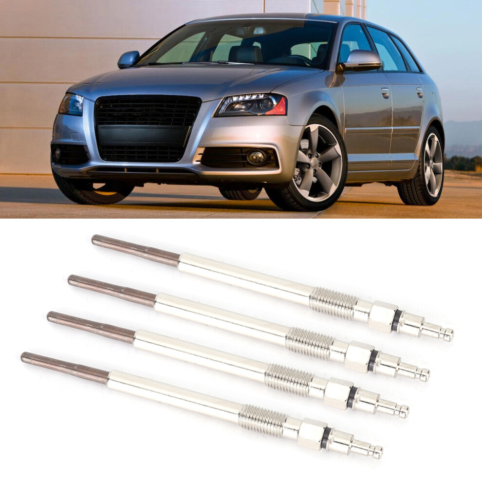 4Pcs Iron Glow Plugs For Mitsubishi Grandis & 2.0 Tdi Diesel Vehicles 3041341109547
