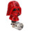 Red Warrior 3cm Diameter Steering Wheel Spinner Power Handle for Vehicles 14