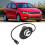 Car Radio USB Button Switch Adapter, 6W Black ABS Audio Converter 9