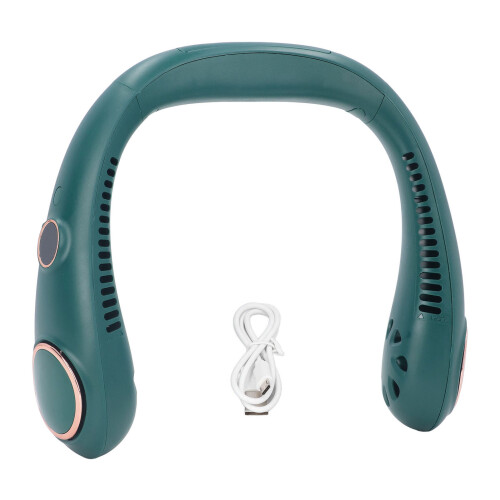 Portable Neck Fan with 3 Speeds, LED Display, USB Rechargeable 1