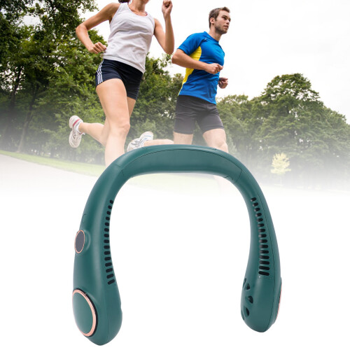 Portable Neck Fan with 3 Speeds, LED Display, USB Rechargeable