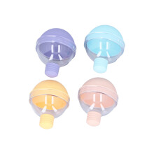 4 Stück Glühbirnenförmige Formen, Hockey-Formen, Candyfarben, 6 cm, mit Deckel