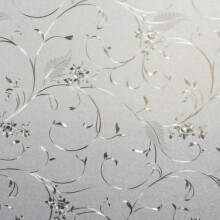 100x45cm Vinilo para ventana esmerilado con diseño de flores - 110 g Color