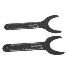 2er Pack schwarzer Dental-Kontrast-Verstärker Metallmaßstab