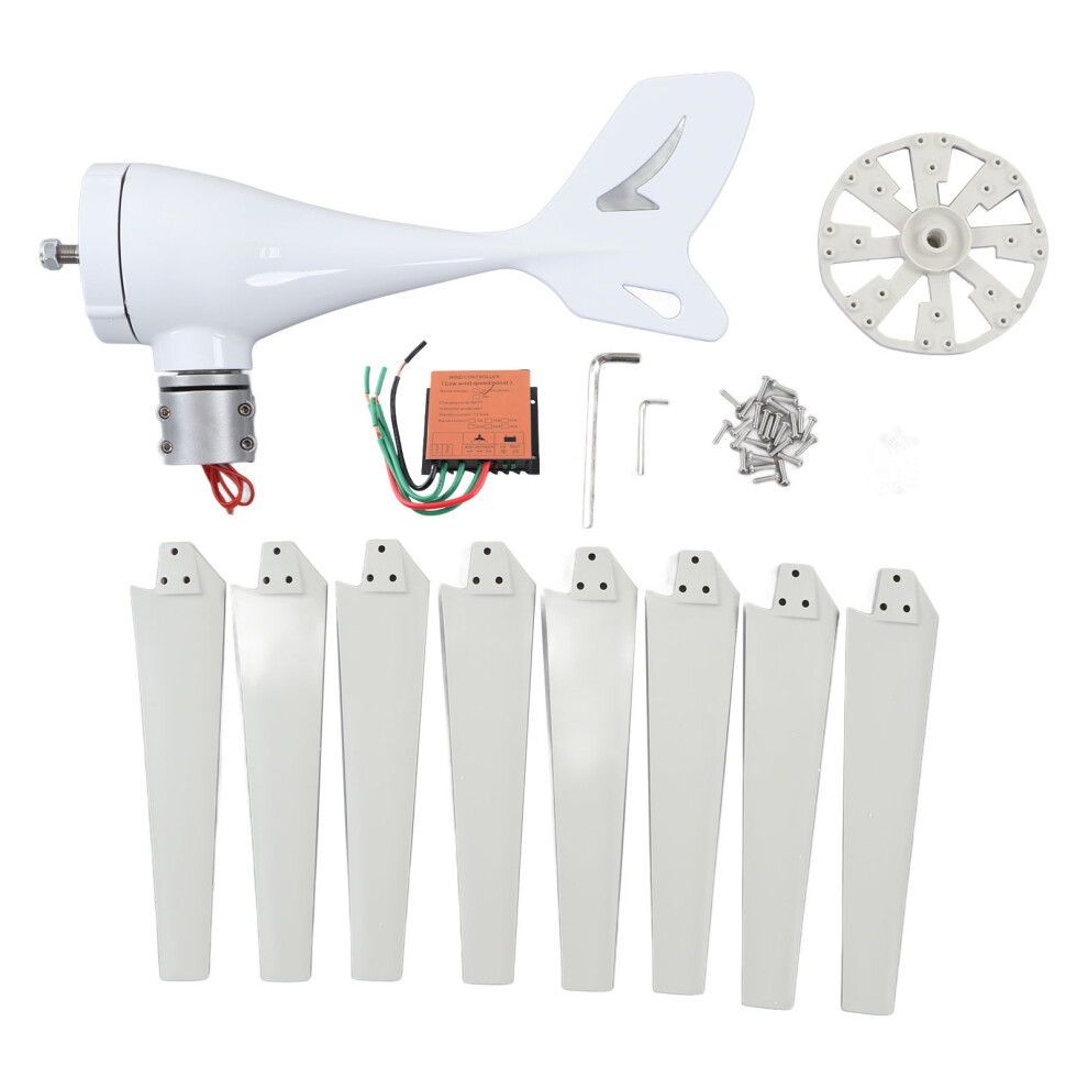 Wind Turbine Generator 600W 8 Blade Low Noise Wind