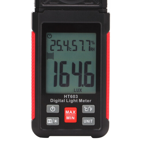 HT603 Digitales Lichtmessgerät, ABS-Gehäuse, 200000 lx 2