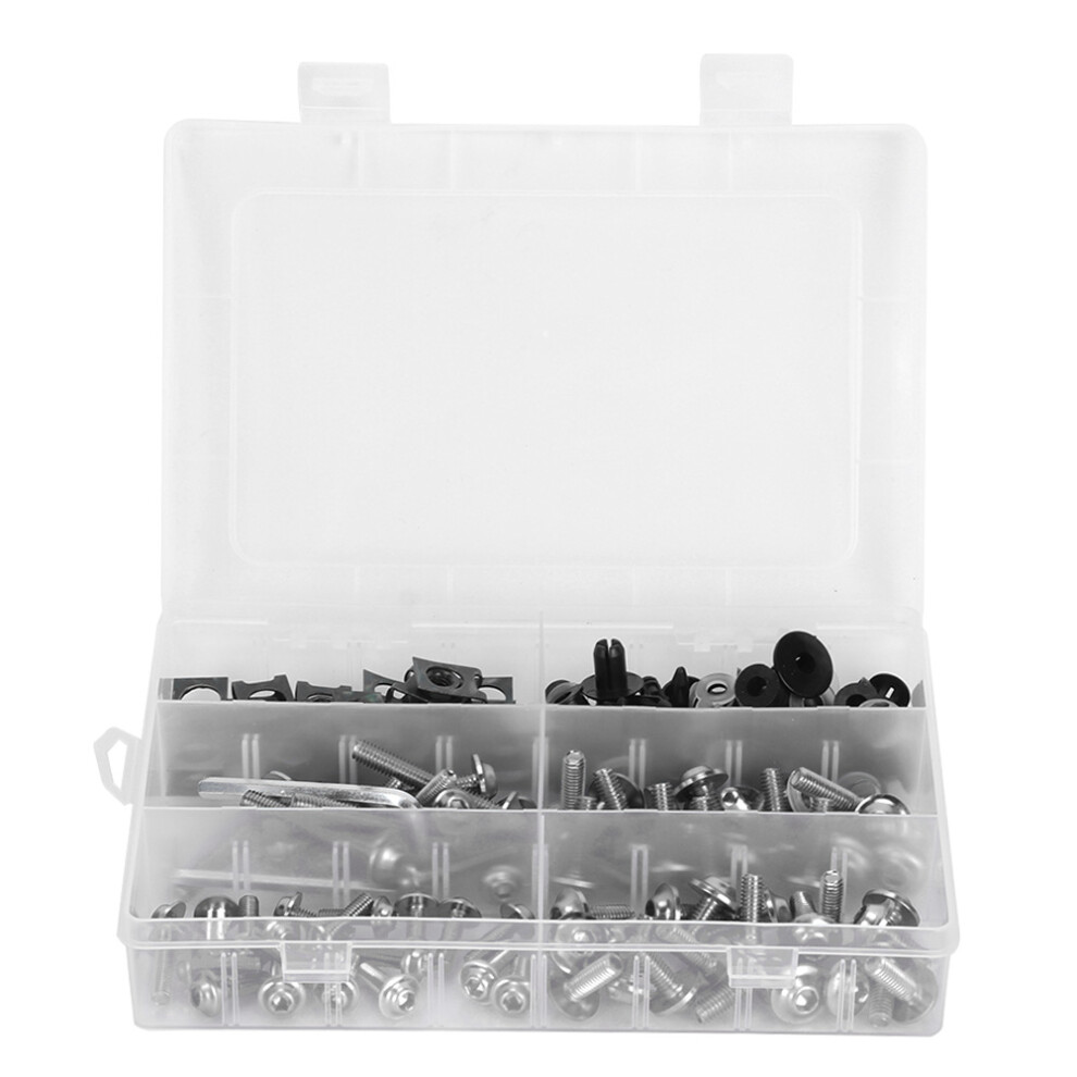173Pcs Motorcycle Fairing Bolts Kit Windscreen 9121376640179