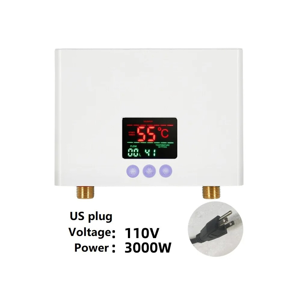 110V/220V Instant Water Heater 3000W/5500W Wall-Mounted Electric Heaters For Bathroom Hot Water Shower And Home Kitchen Heating 1234598762166