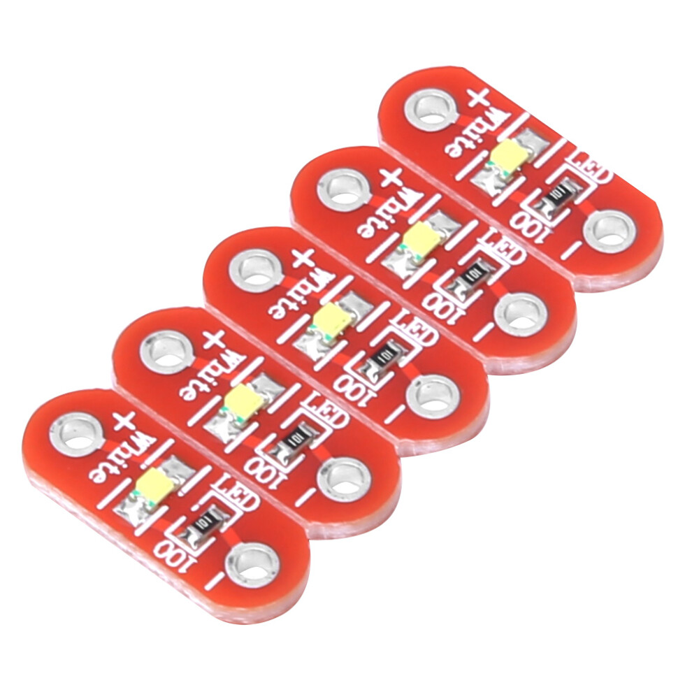 50 Pcs White Lilypad Led Modules For Arduino Wearable 16X6mm Diy Kit 8781341116033