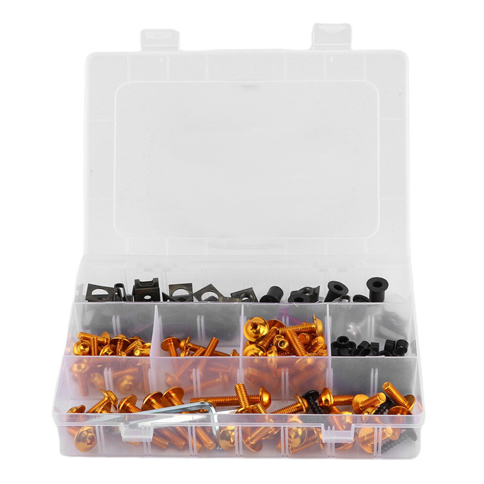 190Pcs Fairing Fastener Bolts Nuts Washers Set Fit 9121376640520