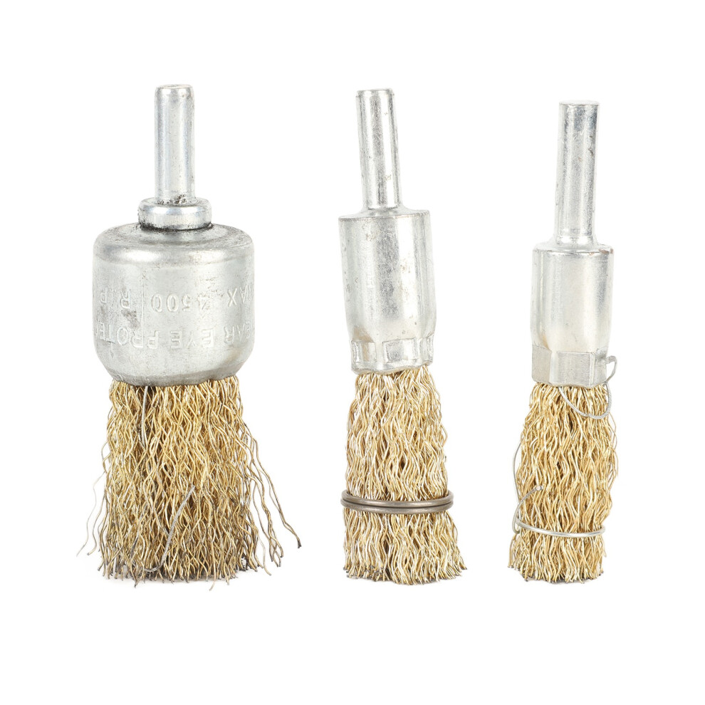 3PCS Wire Brush Wheel Drill Brush Set Coarse