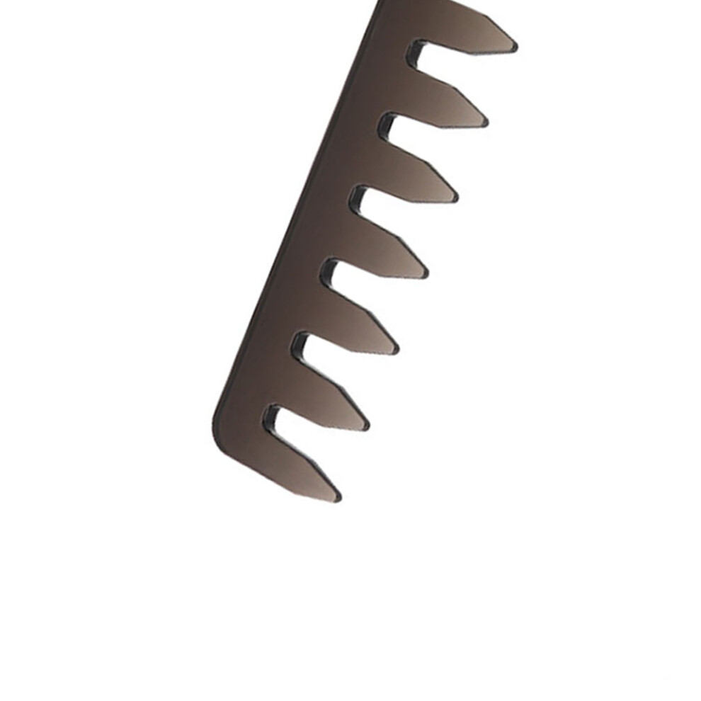 Portable Folding Stainless Steel Oil Head Comb with Wide Teeth 7.5â Vintage