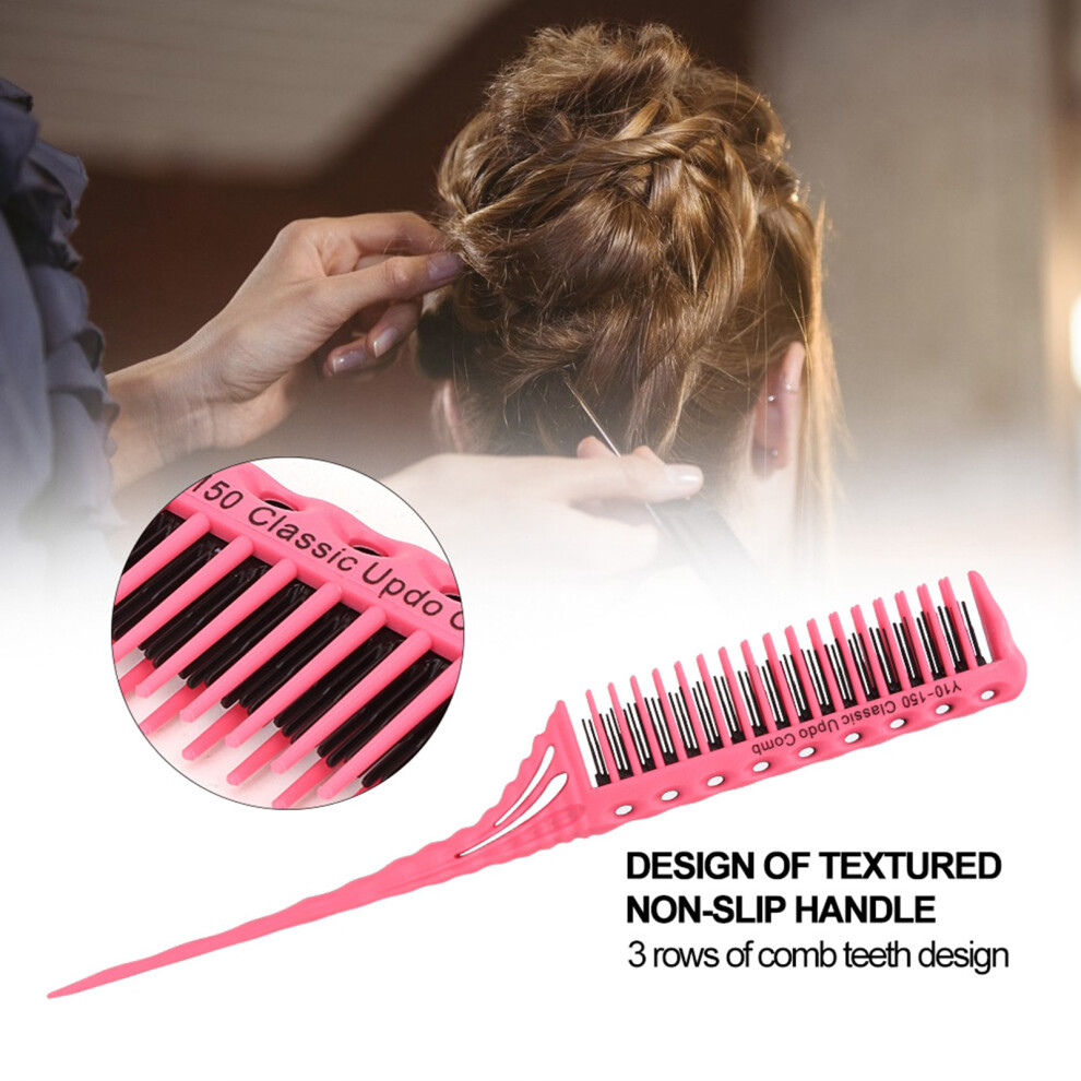 Unisex Pink Professional Hair Modeling Comb Light And Durable For Salon & Diy