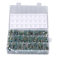 460Pcs Electrolytic Capacitor Kit Inline Aluminum