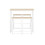 SoBuy Bartisch-Set OGT15-WN mit 4 Hockern, Holzfarbe 15