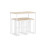 SoBuy Bartisch-Set OGT15-WN mit 4 Hockern, Holzfarbe 14