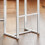 SoBuy Bartisch-Set OGT15-WN mit 4 Hockern, Holzfarbe 8