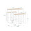SoBuy Bartisch-Set OGT15-WN mit 4 Hockern, Holzfarbe 3