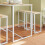 SoBuy Bartisch-Set OGT15-WN mit 4 Hockern, Holzfarbe 10