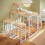 SoBuy Bartisch-Set OGT15-WN mit 4 Hockern, Holzfarbe 2