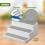 GEEZY GEEZY 3 Tier Spice Rack Organiser Step Kitchen Cupboard Shelf Storage for Jars 19.5cm 5