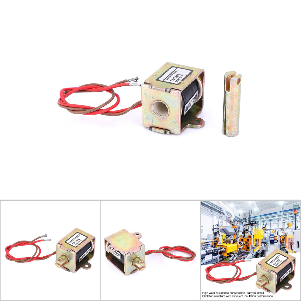 Push Pull Electromagnet 4.9N 10Mm Stroke 220Vac For Automation 3141341120129