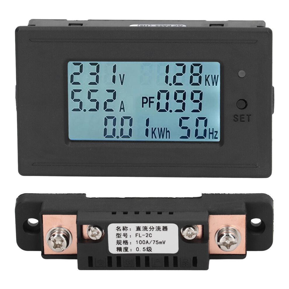 LCD Digital Display Voltage Current Power Meter