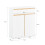 SoBuy Ντουλάπι Μπάνιου BZR79-W Λευκό 71x33x85cm 16