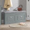 SoBuy Πάγκος Εισόδου με Ράφια Γκρι L104xP24xA52cm 2