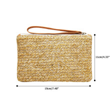 Damentasche aus Stroh, Bohemian-Tasche, Damenhandtasche, Sommer-Casual-Strandtasche, Strandtasche mit Griff