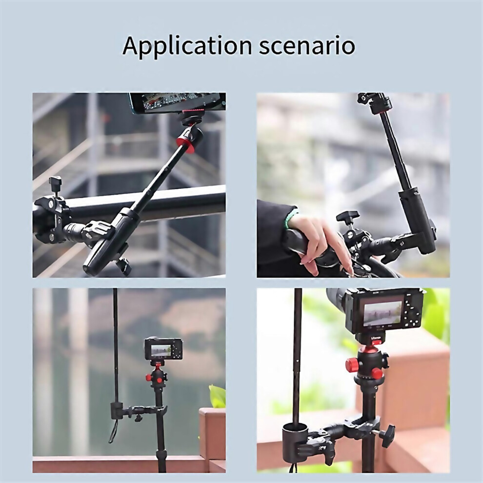 For Double Metal Super Articulating Arm Clip 360 Dualhead Super Clamp