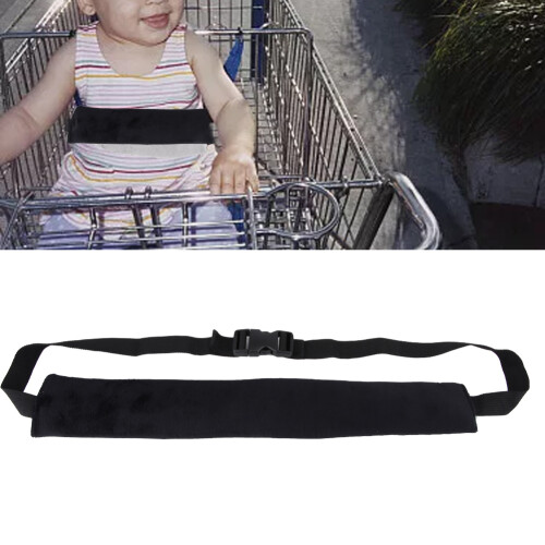 Durable Black Baby Chair Stroller Harness with Protective Fixation Belt 2