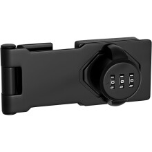 (4.5inch, As Shown) Cabinet Door Lock - Premium Zinc Alloy Secure Household Doors with Password Combination Hasp Lock - Ideal for Kitchen Drawers, Cupboards