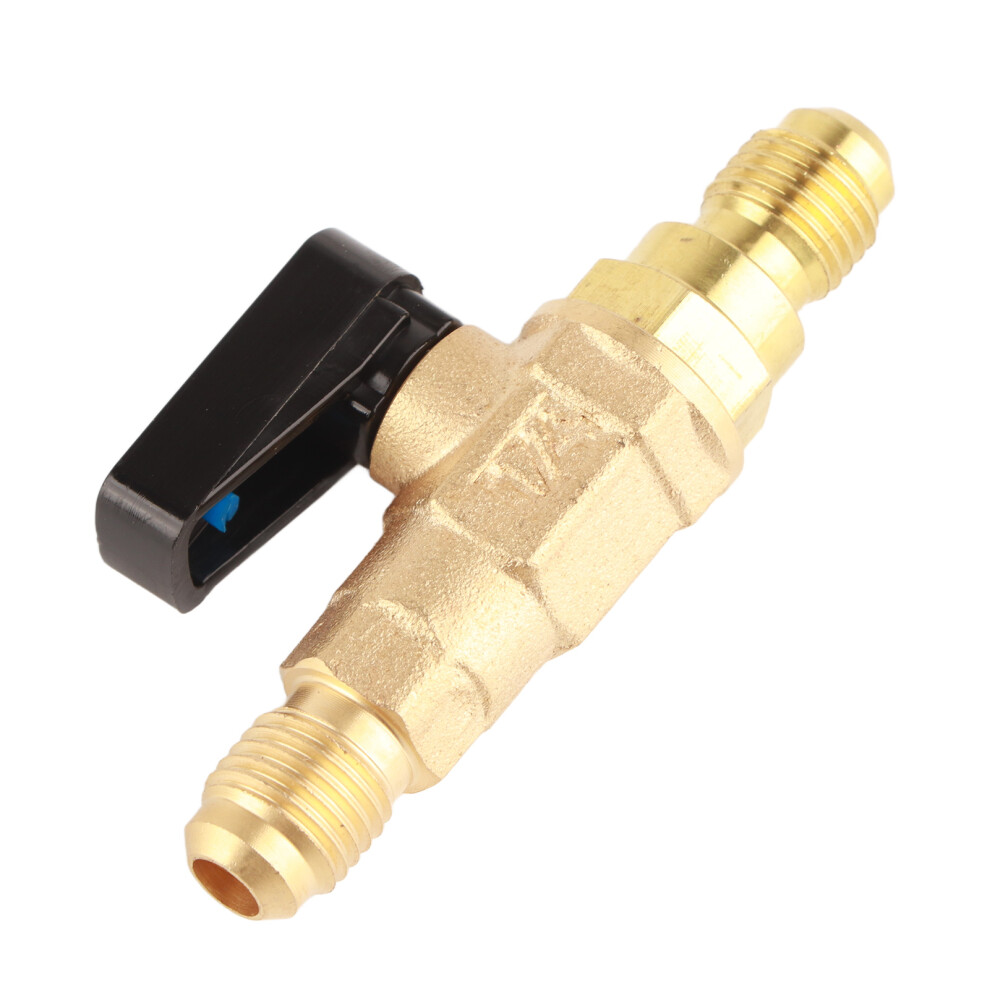 Quality Brass Refrigerant Ball Valve - 1/4SAE HVAC Tool Adapter-image-OPC-PJMCJY5-NEW