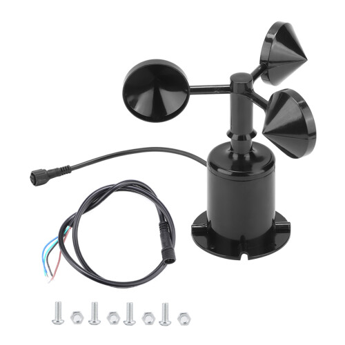 0-70m/s Wind Speed Sensor Anemometer, Pulse Output, 16x16cm 1