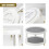 GEEZY GEEZY Rotating 2 Tier Spice Rack rotating tray Non Slip Base Pantry Fridge Cupboard 25cm 6