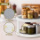 GEEZY GEEZY Rotating 2 Tier Spice Rack rotating tray Non Slip Base Pantry Fridge Cupboard 25cm 4