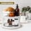 GEEZY GEEZY Rotating 2 Tier Spice Rack rotating tray Non Slip Base Pantry Fridge Cupboard 25cm 8