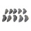10Pcs Set New Useful Golf Irons Headcover Ball 1