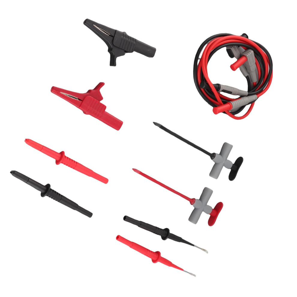 Electronic Test Lead Kit For Multimeter, 82Cm Extensions, Probes & Clips 7651341125612