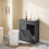 SoBuy Ντουλάπι Πλυντηρίου 78x38x90cm με 2 Σακούλες 6