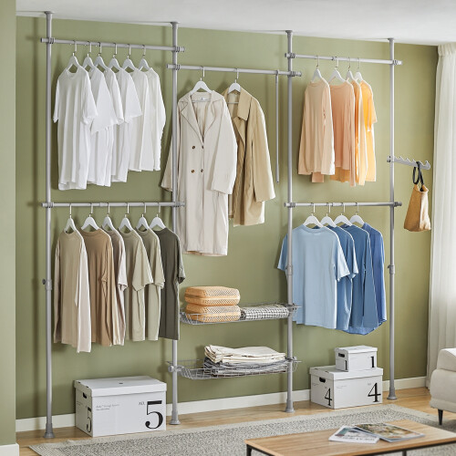 SoBuy Adjustable Wardrobe 311x37x295cm 1