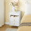 SoBuy White 3-Drawer Bedside Table with Shelf 5