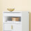 SoBuy White 3-Drawer Bedside Table with Shelf 7