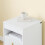 SoBuy White 3-Drawer Bedside Table with Shelf 11