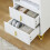 SoBuy White 3-Drawer Bedside Table with Shelf 9