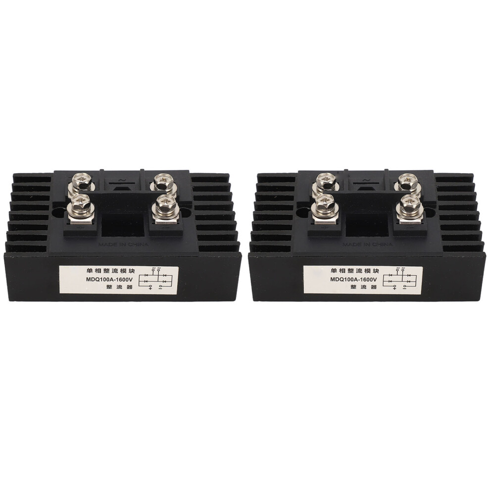 2Pcs Single Phase Bridge Rectifier 100A 1600V 4 9121376643866