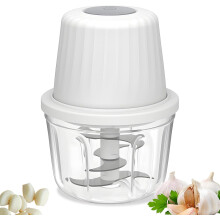 Small Food Chopper, 400ml Electric Food Processors Electric Vegetable Chopper 37W USB Charging Blender with 6 Blades
