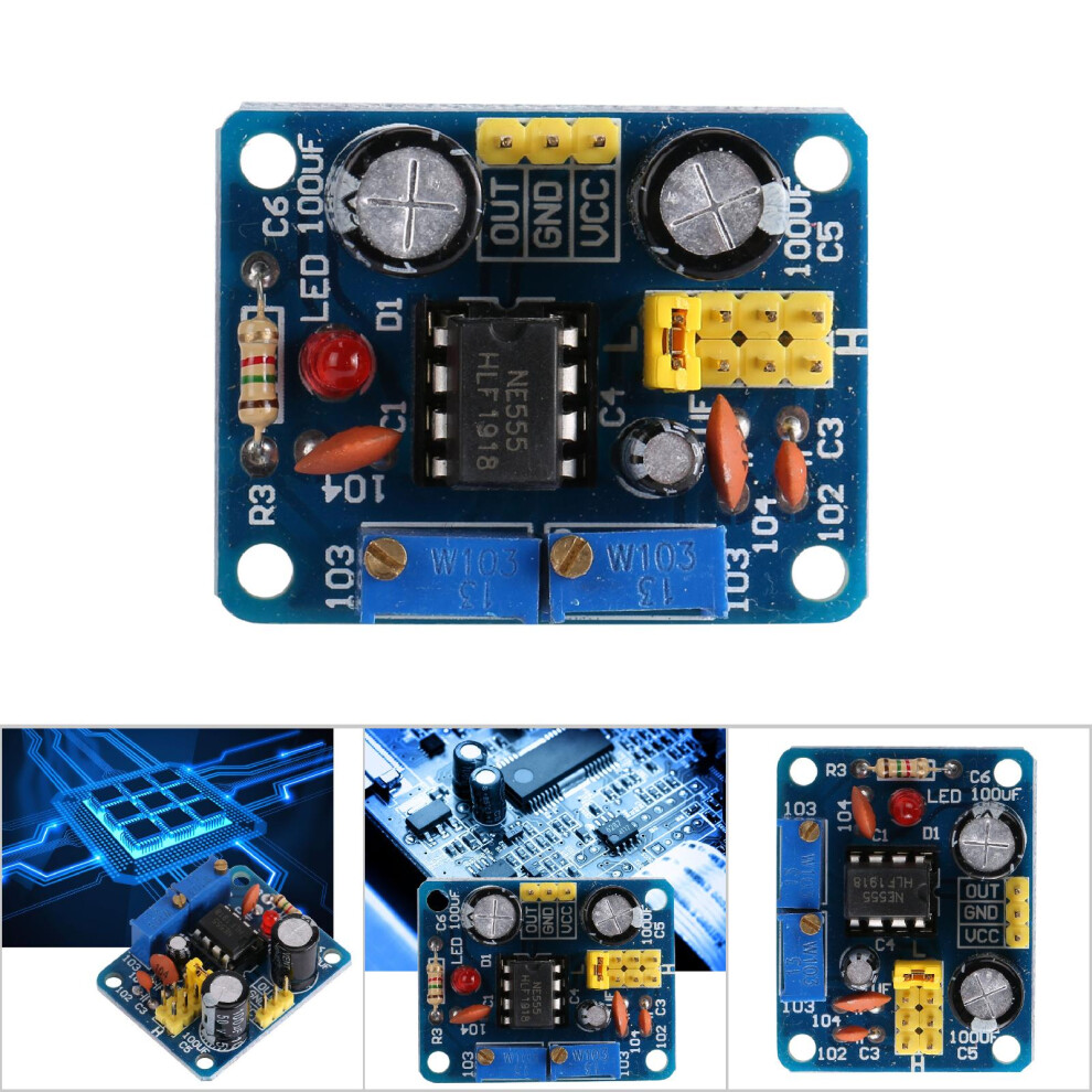 Versatile Ne555 Signal Generator Adjustable Output Frequency 8441341128305