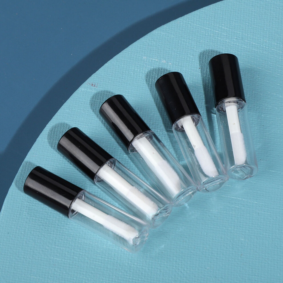 50pcs 1.2ml Portable Lip Gloss Tubes Empty Container for DIY Lip Products Clear
